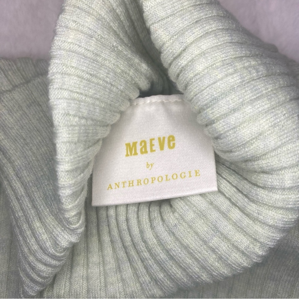 NWT Maeve By Anthropologie 2pc Set Flouncy Dress & Pullover Sweater Mint Green M - Picture 6 of 15